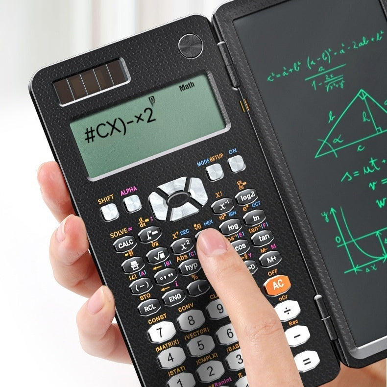 2 In 1 Foldable Scientific Calculators Handwriting Tablet Learning