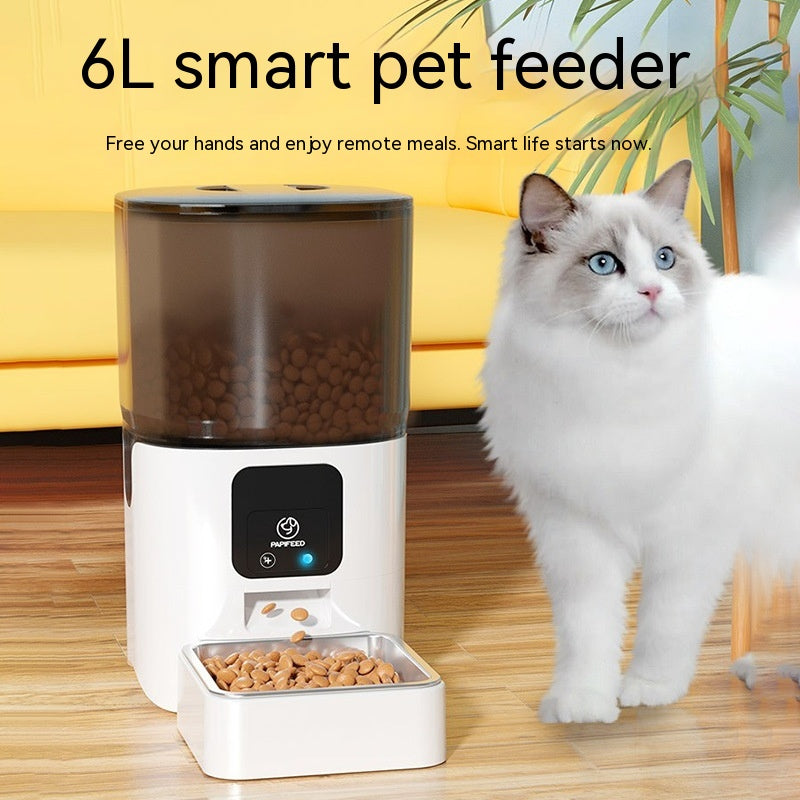 6L Remote Intelligent Life Automatic Pet Feeder Cat Timing WIFI