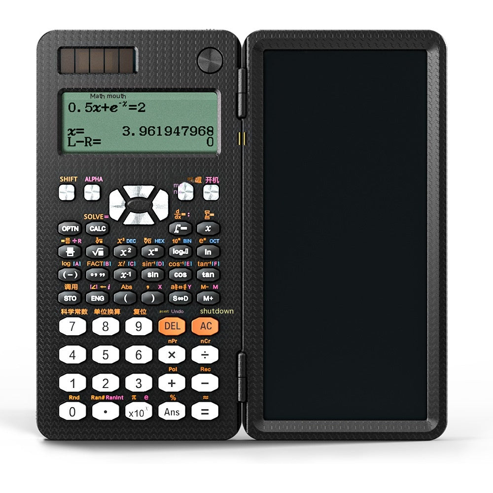 2 In 1 Foldable Scientific Calculators Handwriting Tablet Learning